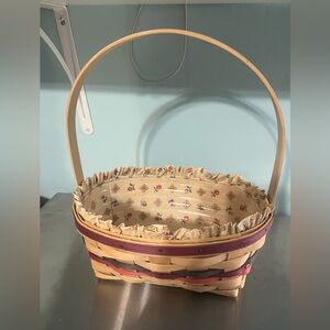 1992 Longaberger Easter Basket with Liner & Protecter